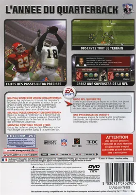 Madden NFL 06 (Japan) box cover back